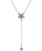 Lucky Brand In Silver-tone Starfish Lariat Necklace