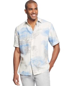 Tasso Elba Palm Print Shirt