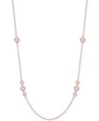 Anne Klein Rose Gold-tone Crystal Strand Necklace