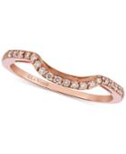 Le Vian Diamond Curved Ring In 14k Rose Gold (1/6 Ct. T.w.)