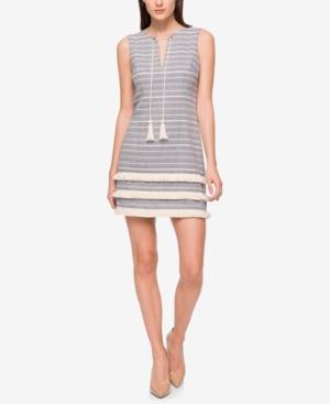 Jessica Simpson Tassel-tie Woven Fringe Dress