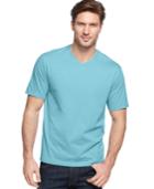 John Ashford Big And Tall Solid V-neck T-shirt