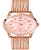 Henry London Shoreditch Ladies 30mm Rose Gold Stainless Steel Mesh Bracelet Watch With Rose Gold Stainless Steel Casing
