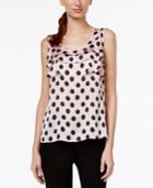 Kasper Polka-dot-print Cascade-front Shell