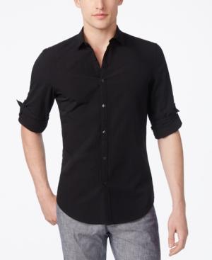 Calvin Klein Men's Slim-fit Seersucker Shirt, Only At Macy's
