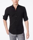 Calvin Klein Men's Slim-fit Seersucker Shirt, Only At Macy's