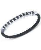 Charriol Women's Black Spinel Two-tone Pvd Stainless Steel Cable Ring