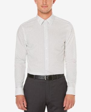 Perry Ellis Men's Slim Fit Non-iron Staggered Rectangle Shirt