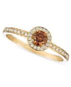 Le Vian Chocolate And White Diamond Circle (3/8 Ct. T.w.) In 14k Gold