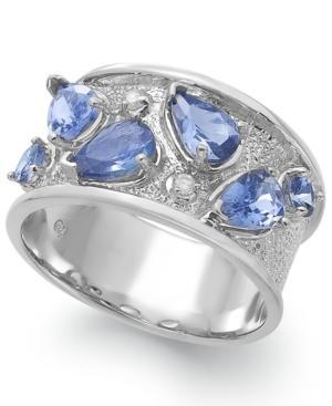 Tanzanite (1-3/4 Ct. T.w.) And Diamond Accent Ring In Sterling Silver