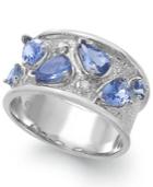 Tanzanite (1-3/4 Ct. T.w.) And Diamond Accent Ring In Sterling Silver