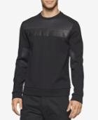 Calvin Klein Men's Mixed Media Ponte Shirt