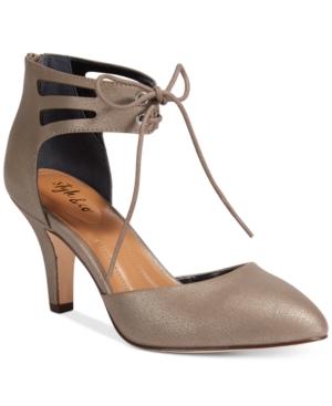 Style & Co Women's Vanaa Lace-up Pumps, Created For Macy's Women's Shoes