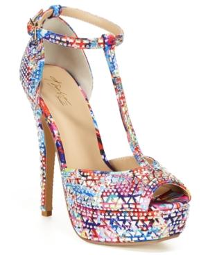Thalia Sodi Flor Rhinestone T-strap Pumps, Only At Macy's Women's Shoes
