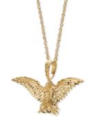 Men's Eagle 24 Pendant Necklace In 10k Gold