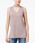 Freshman Juniors' Gigi Mock-neck Rib-knit Tank Top