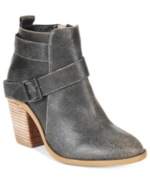 Kelsi Dagger Brooklyn Jordana Buckle Block-heel Booties Women's Shoes