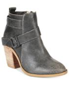 Kelsi Dagger Brooklyn Jordana Buckle Block-heel Booties Women's Shoes
