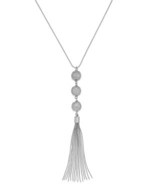 Inc International Concepts Triple Sphere Tassel Necklace, Only At Macy's