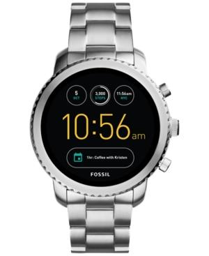 Fossil Q Men's Explorist Gen 3 Stainless Steel Bracelet Touchscreen Smart Watch 44mm