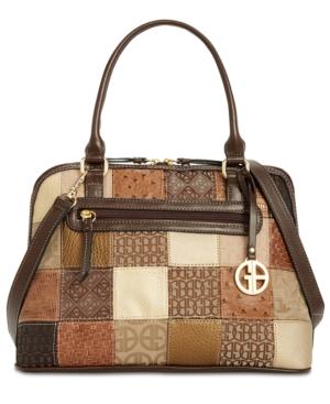 Giani Bernini Multi Patchwork Dome Satchel, Created For Macy's