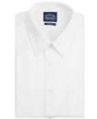 Eagle Men's Slim-fit Non-iron White Pinpoint Dress Shirt
