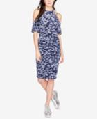 Rachel Rachel Roy Floral-print Cold-shoulder Dress, Created For Macy's