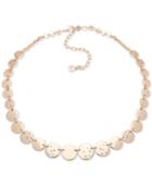Anne Klein Gold-tone Pave Disc Collar Necklace, 16 + 3 Extender