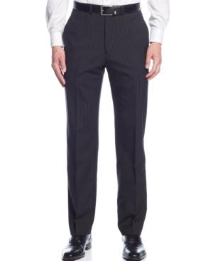 Ryan Seacrest Distinction Black Striped Pants