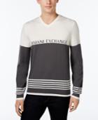 Armani Exchange Men's V-neck Logo Sweater