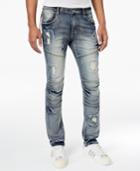 Reason Men's Baltic Skinny-fit Ripped Moto Jeans