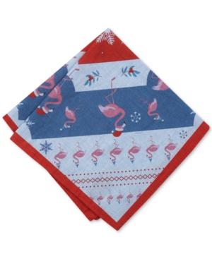Bar Iii Men's Holiday Flamingo-print Pocket Square, Created For Macy's
