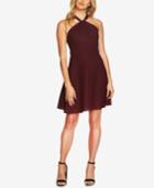 Cece Lace-back Halter Fit & Flare Dress