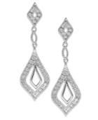Diamond Teardrop Earrings In Sterling Silver (1/5 Ct. T.w.)