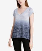 Calvin Klein Performance Haci Open-back Marled Ombre Trapeze Top