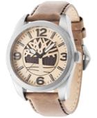 Timberland Men's Bolton Brown Leather Strap Watch 46x57mm Tbl14770js07
