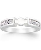 Create Your Ring Diamond Channel Set Ring Base (5/8 Ct. T.w.) In 14k White Gold