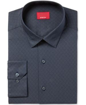 Alfani Men's Slim-fit Stretch Lattice Diamond Point Dress Shirt, Only At Macy's