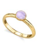 2028 14k Gold Dipped Small Round Enamel Ring