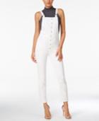 Guess Shayne White Wash Denim Overalls
