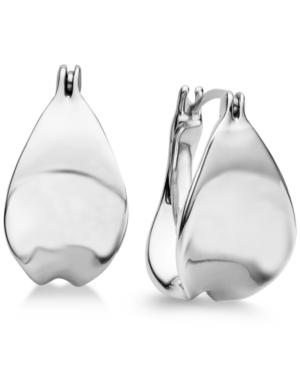 Nambe Tapered Hoop Earrings In Sterling Silver, Only At Macy's