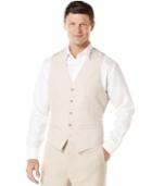 Cubavera Solid Linen-blend Vest