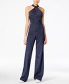 Bar Iii Sleeveless Twist-knot Jumpsuit, Only At Macy's