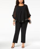 Alex Evenings Plus Size 2-pc. Cape Jacket & Shell