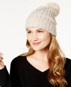 Dkny Faux Fur & Knit Beanie, Created For Macy's