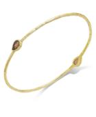 Studio Silver Smoky Quartz Bangle Bracelet In 18k Gold Over Sterling Silver (9/10 Ct. T.w.)