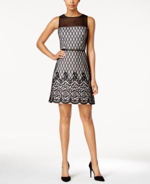 Jessica Simpson Printed Fit & Flare Dress