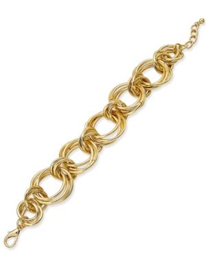 Charter Club Gold-tone Rolling Knot Link Bracelet, Only At Macy's