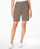 Karen Scott Ribbed-waistband Bermuda Shorts, Created For Macy's