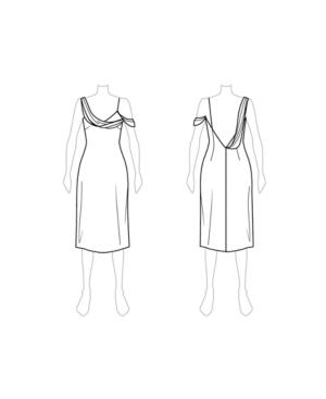 Customize: Switch To Petti Length - Fame And Partners Metallic Draped-strap Petti Dress